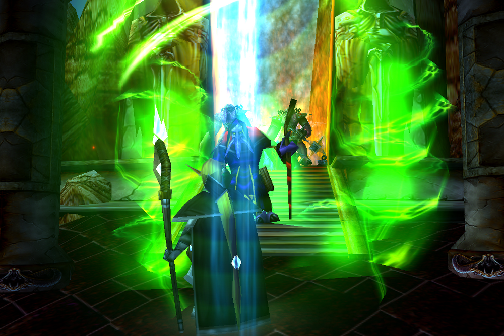 "The Herald Arrives"

The Portal opens towards the unknown realms of Chaos. Faceless terrors from beyond, forgotten monstrosities appear. And in fro