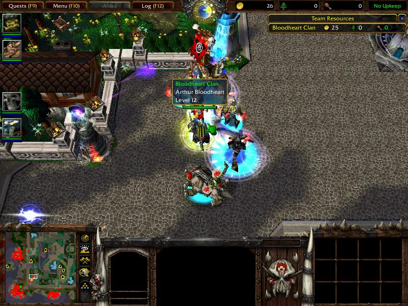 The Invasion begins! Bloodheart Clan lays siege with the help of the Horde's warriors! Notice the improved terrain.