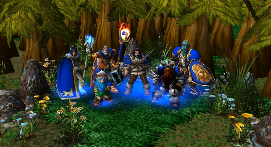 The main characters of "Journey". From left to right they are:
Val'thrios, Jabberin, Derakos, Corinthus, Korrathin and Drakku