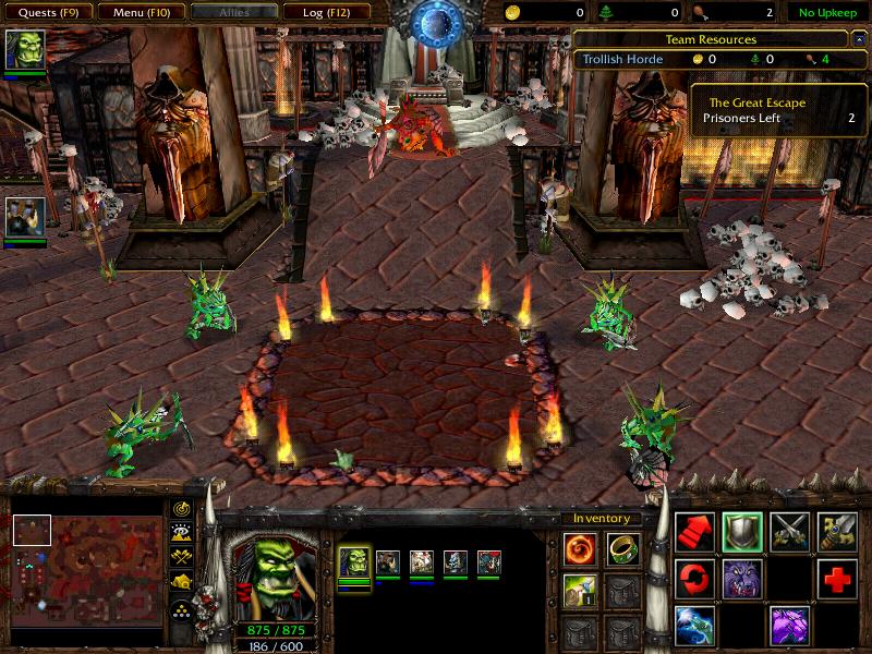 The Murloc Sorcerer, Murky the Tidehunter, who is the boss of "The Fires Down Below" chapter. Notice the new objects around him.