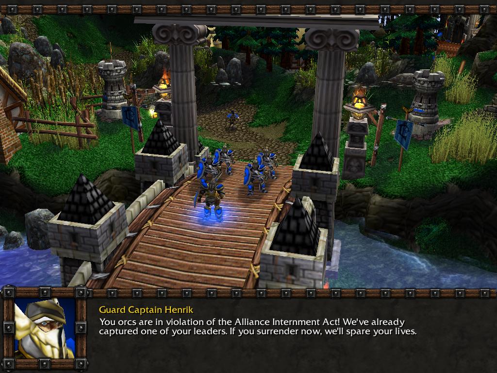 The new entrance to Southshore with Guard Captain Henrik the Defender ensuring no one trespassers upon the town.

The "Captain" unit gets replaced b