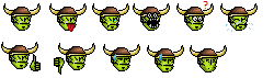 the new grunt emoticons that I've made :)