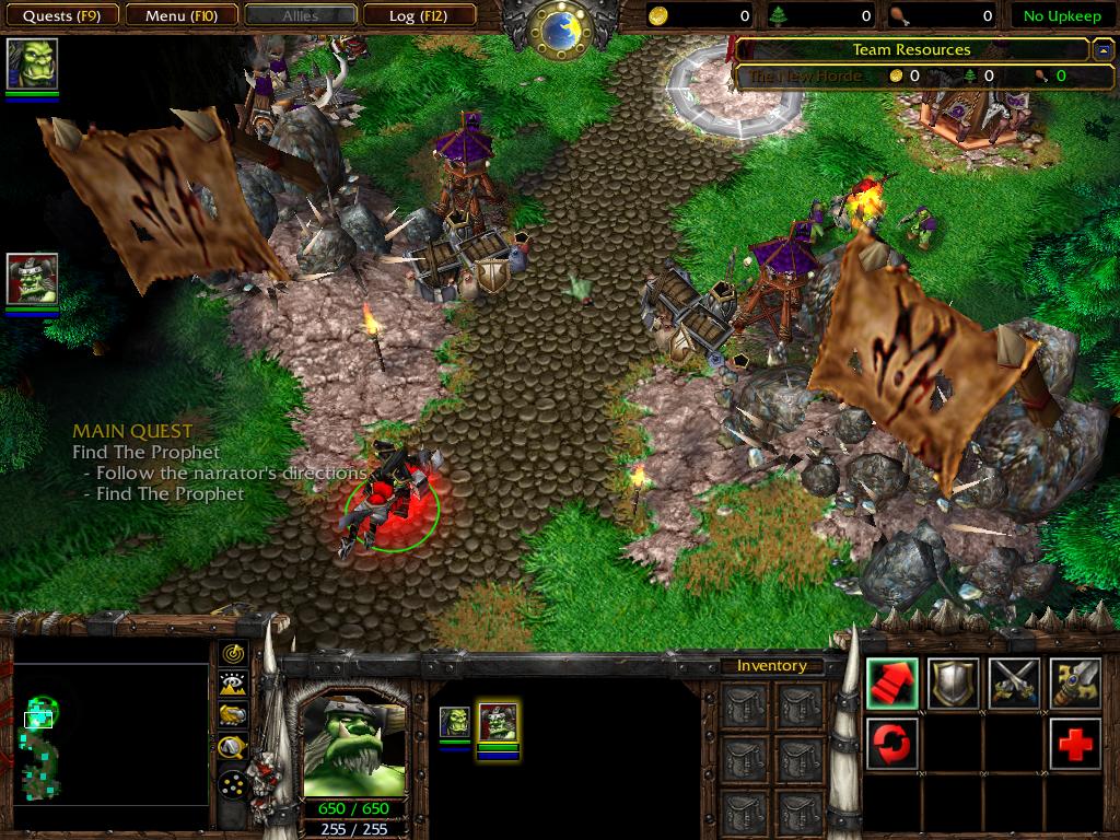 The new terrain of Exodus' first chapter, along with characters. Nazgrel has been updated and units added. Thrall's wolf has been changed and the New