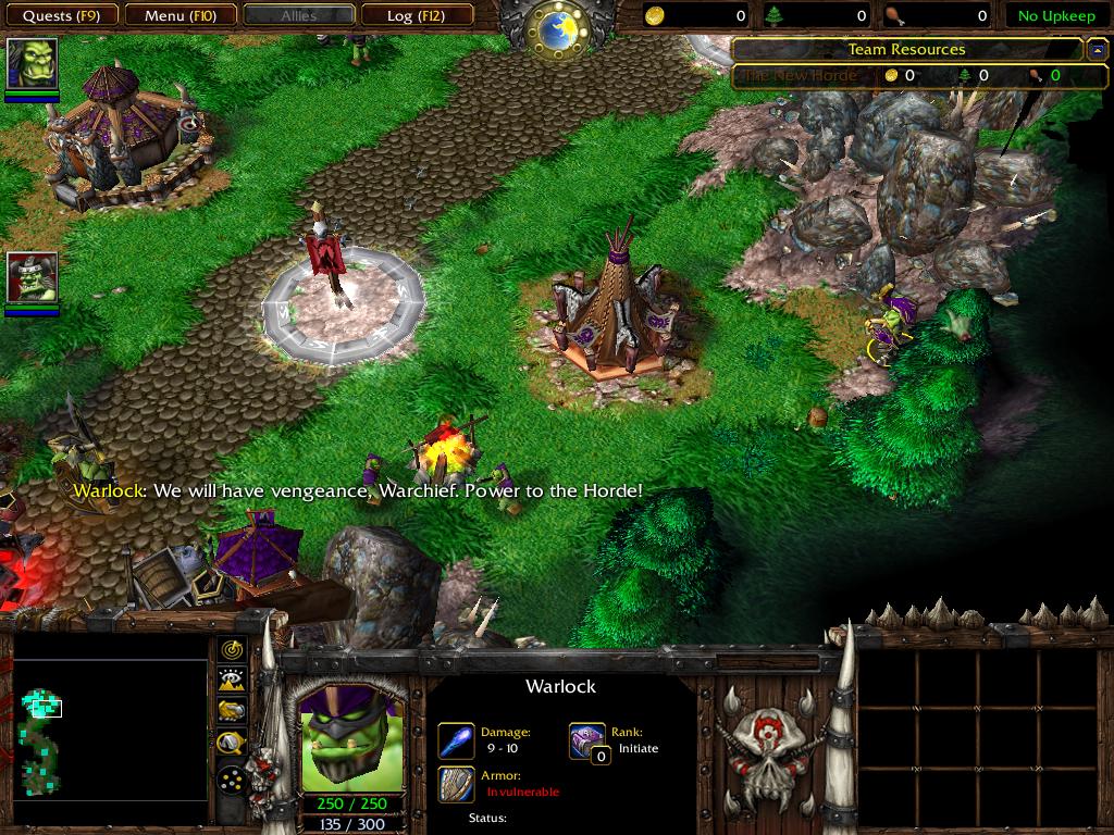 The new terrain of Exodus' first chapter, along with characters. Nazgrel has been updated and units added. Thrall's wolf has been changed and the New