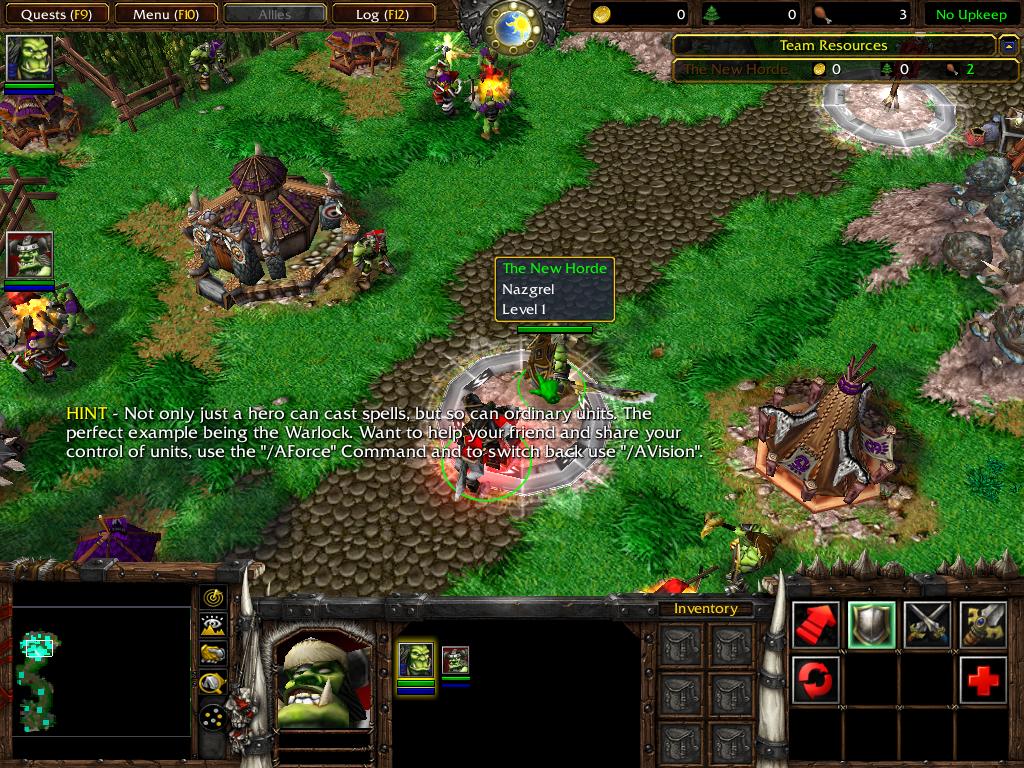 The new terrain of Exodus' first chapter, along with characters. Nazgrel has been updated and units added. Thrall's wolf has been changed and the New