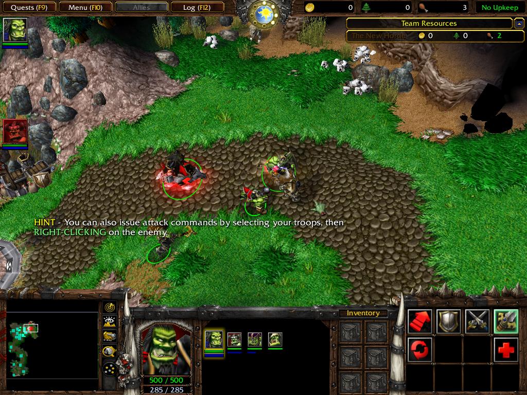 The new terrain of Exodus' first chapter, along with characters. Nazgrel has been updated and units added. Thrall's wolf has been changed and the New