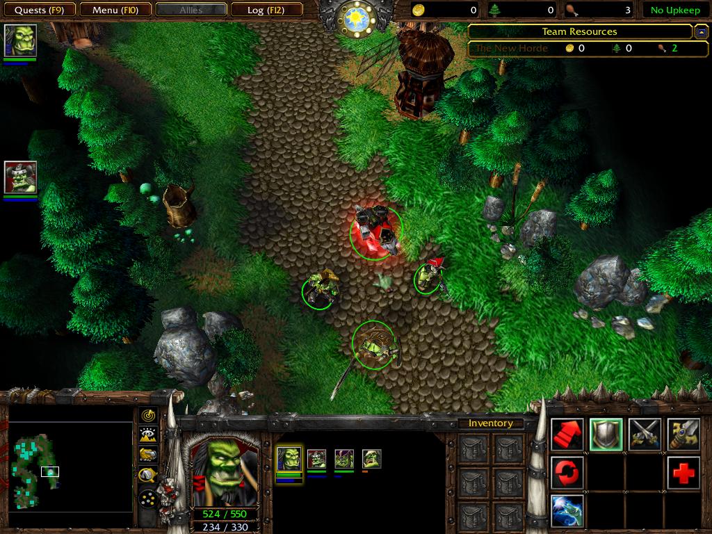 The new terrain of Exodus' first chapter, along with characters. Nazgrel has been updated and units added. Thrall's wolf has been changed and the New