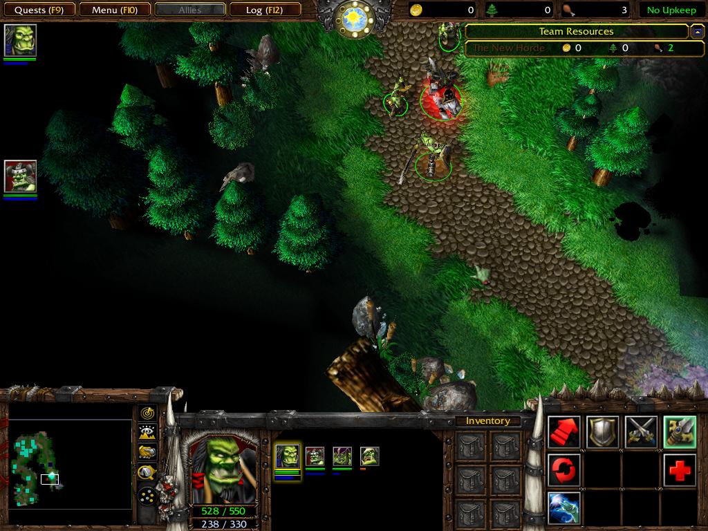 The new terrain of Exodus' first chapter, along with characters. Nazgrel has been updated and units added. Thrall's wolf has been changed and the New