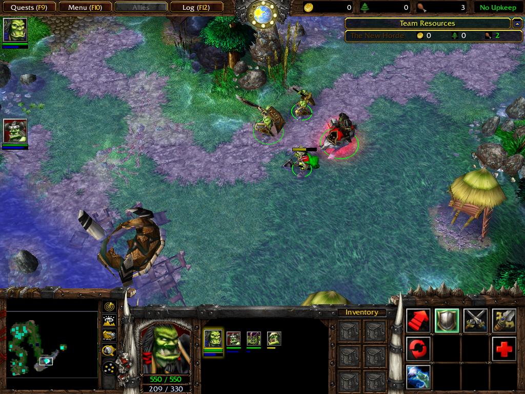 The new terrain of Exodus' first chapter, along with characters. Nazgrel has been updated and units added. Thrall's wolf has been changed and the New