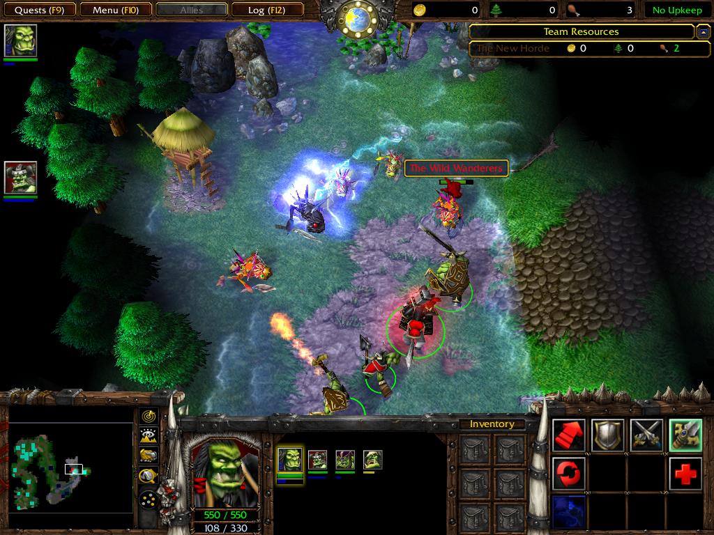The new terrain of Exodus' first chapter, along with characters. Nazgrel has been updated and units added. Thrall's wolf has been changed and the New
