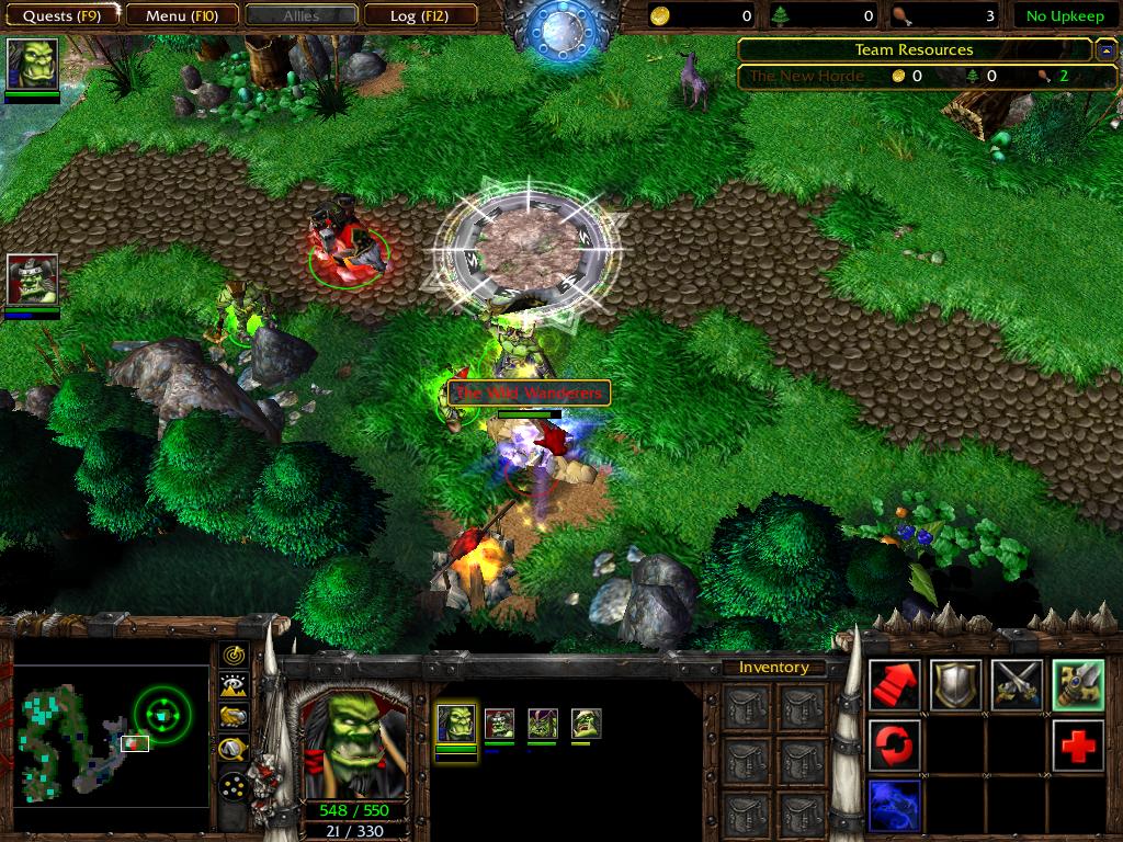 The new terrain of Exodus' first chapter, along with characters. Nazgrel has been updated and units added. Thrall's wolf has been changed and the New