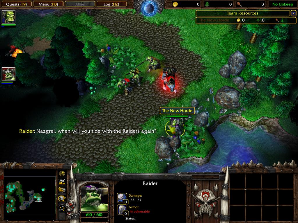 The new terrain of Exodus' first chapter, along with characters. Nazgrel has been updated and units added. Thrall's wolf has been changed and the New