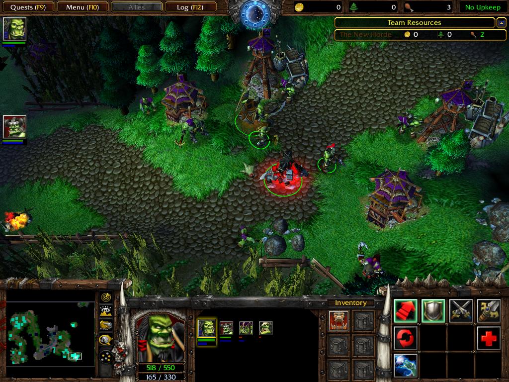 The new terrain of Exodus' first chapter, along with characters. Nazgrel has been updated and units added. Thrall's wolf has been changed and the New