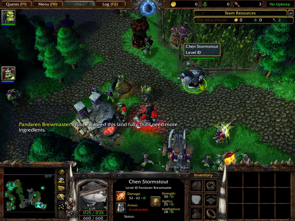 The new terrain of Exodus' first chapter, along with characters. Nazgrel has been updated and units added. Thrall's wolf has been changed and the New