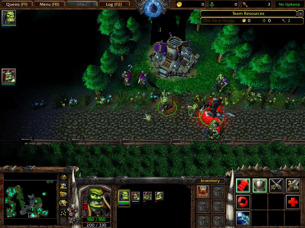 The new terrain of Exodus' first chapter, along with characters. Nazgrel has been updated and units added. Thrall's wolf has been changed and the New