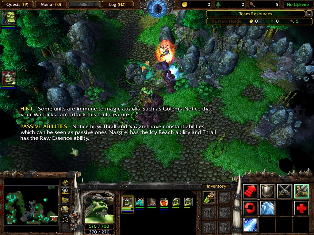 The new terrain of Exodus' first chapter, along with characters. Nazgrel has been updated and units added. Thrall's wolf has been changed and the New