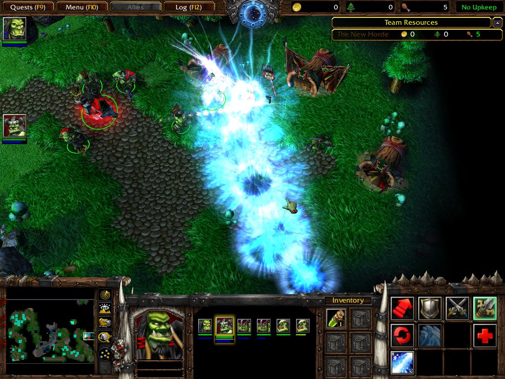 The new terrain of Exodus' first chapter, along with characters. Nazgrel has been updated and units added. Thrall's wolf has been changed and the New