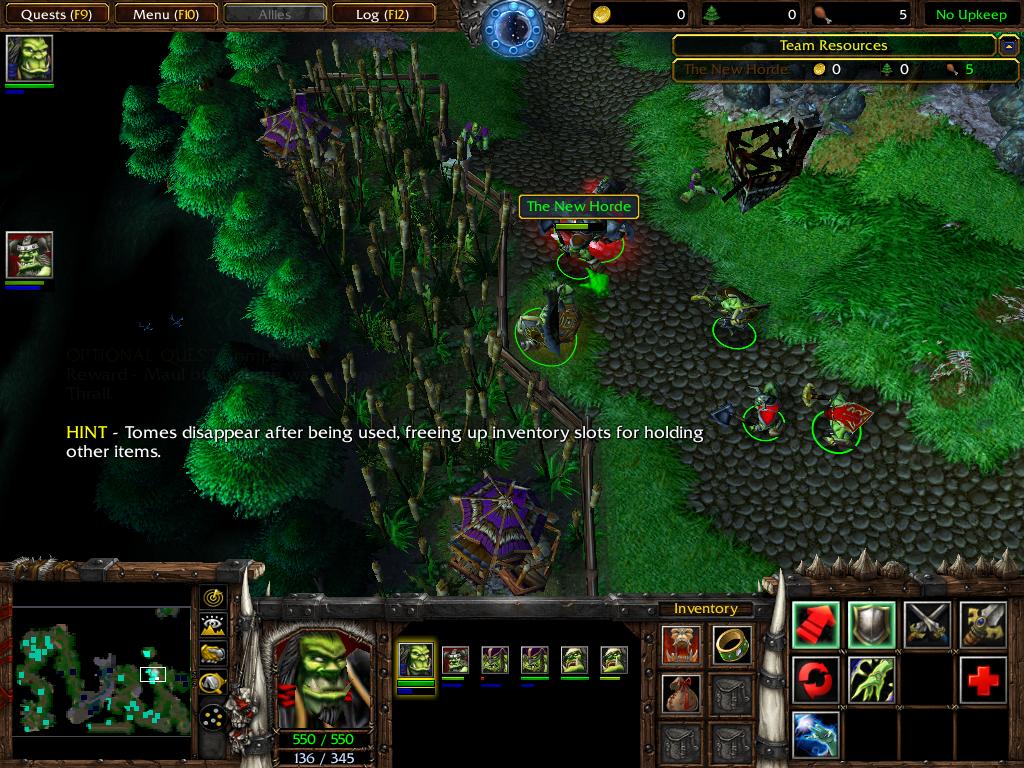 The new terrain of Exodus' first chapter, along with characters. Nazgrel has been updated and units added. Thrall's wolf has been changed and the New