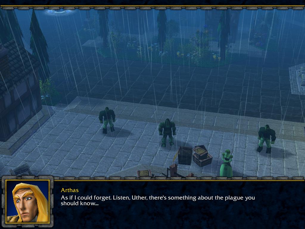 The original cinematic as it appears with the new encampment and terrain. Citizens do not look like villagers anymore and have been properly made!