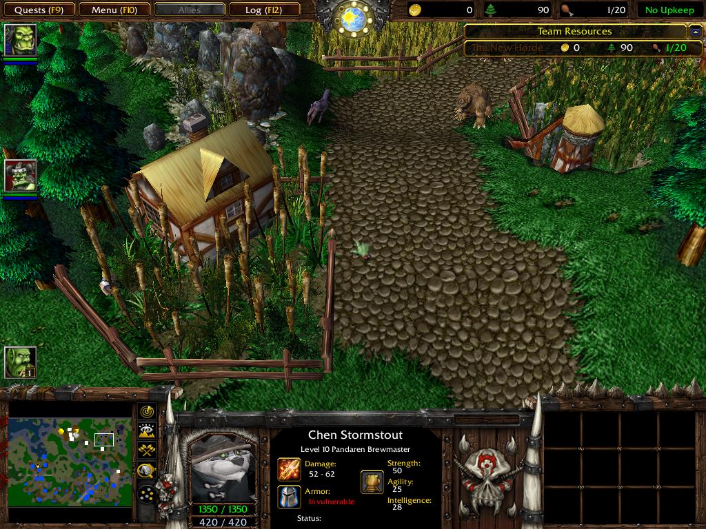 The outlying Human Farmsteads of Exodus02 with it's panicked Villagers all around. Bears are in the woods, but why are the humans hiding?