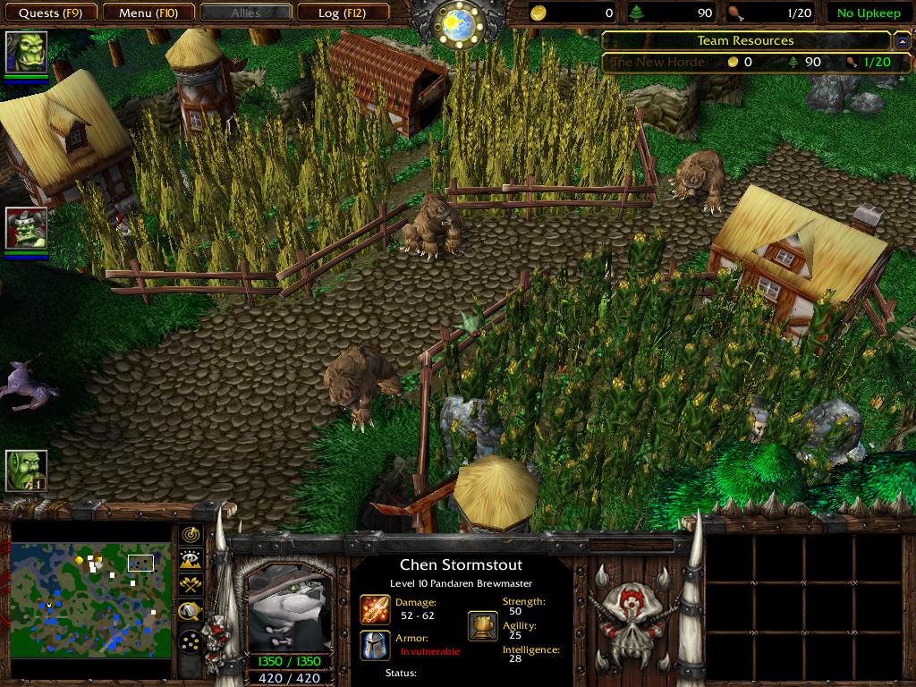 The outlying Human Farmsteads of Exodus02 with it's panicked Villagers all around. Bears are in the woods, but why are the humans hiding?