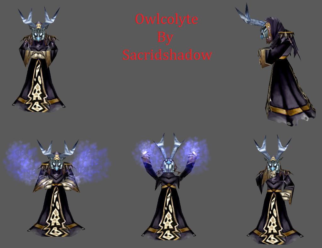 The Owlcolyte, a mage/ambassador for the Avians.

I made this model years ago, but never submittd it. if there's enough interest, I will. it has ing