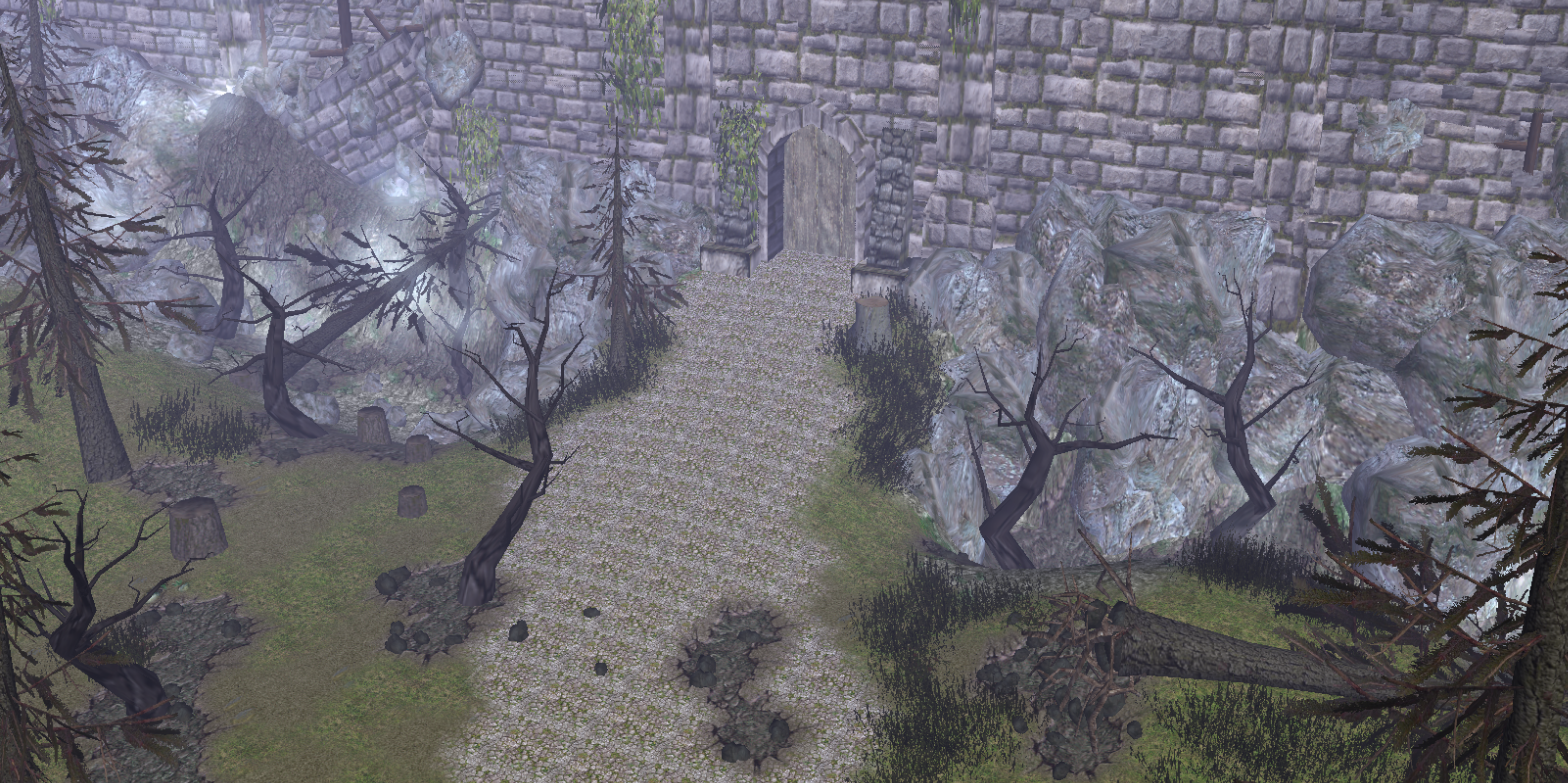 The Palenthos Wall has seen it's share of battles, yet it still stands.