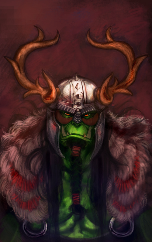 The picture of War Chief Blackhand! This album will soon feature all heroes present in the Campaign!

Not made by me.