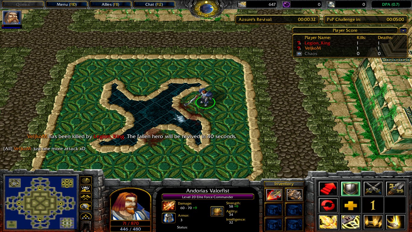 The point of the pic is that someone could finally beat the Almost-Invincible-Not-Nerfed-Yet-Demigod-Azsure