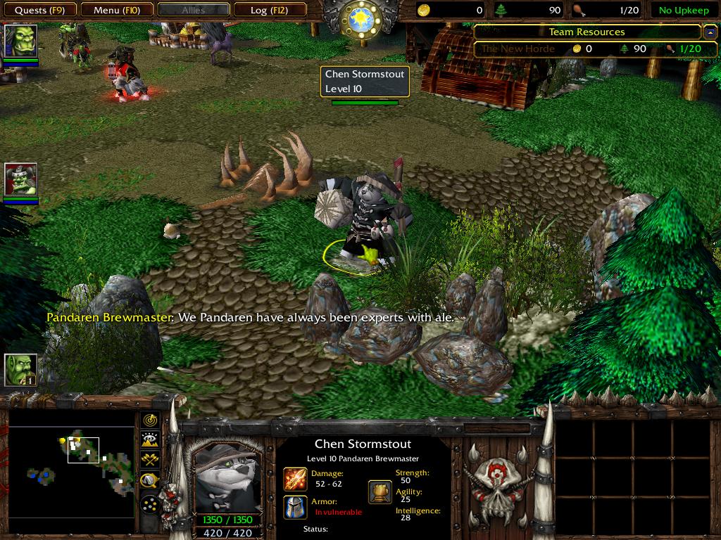 The re-made terrain of Exodus02 even features human ruins and Chen Stormstout once more. He will be an ideal and important figure for the Exodus Campa