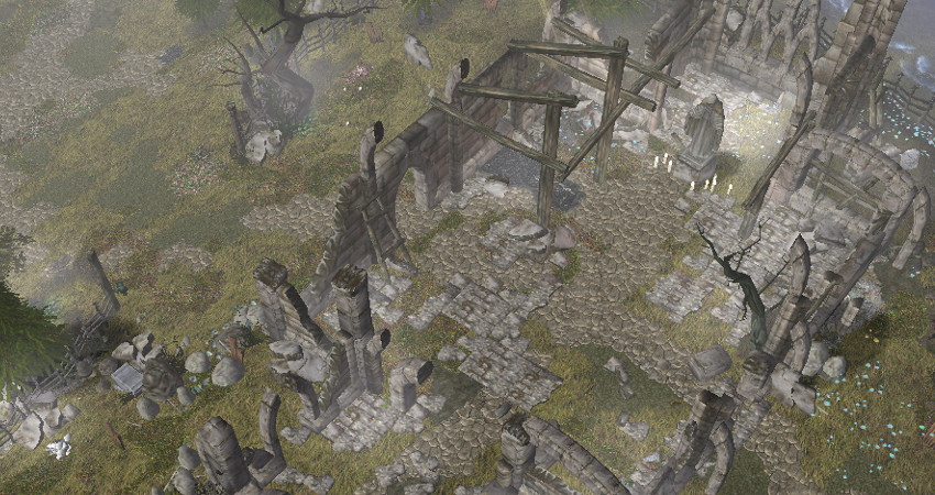The Ruined Church

Long disused church of Talabien, once a place of worship now strange creatures stalk the grounds of this chapel at night. Only th