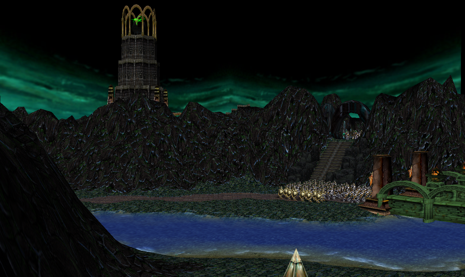 The Secret Stair to Cirith Ungol: Shelob resides in this mountain passage.