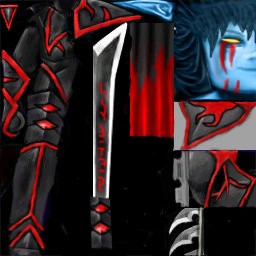 the skin has no team color...it is the default skin for the fudo custom model at xgm.ru.