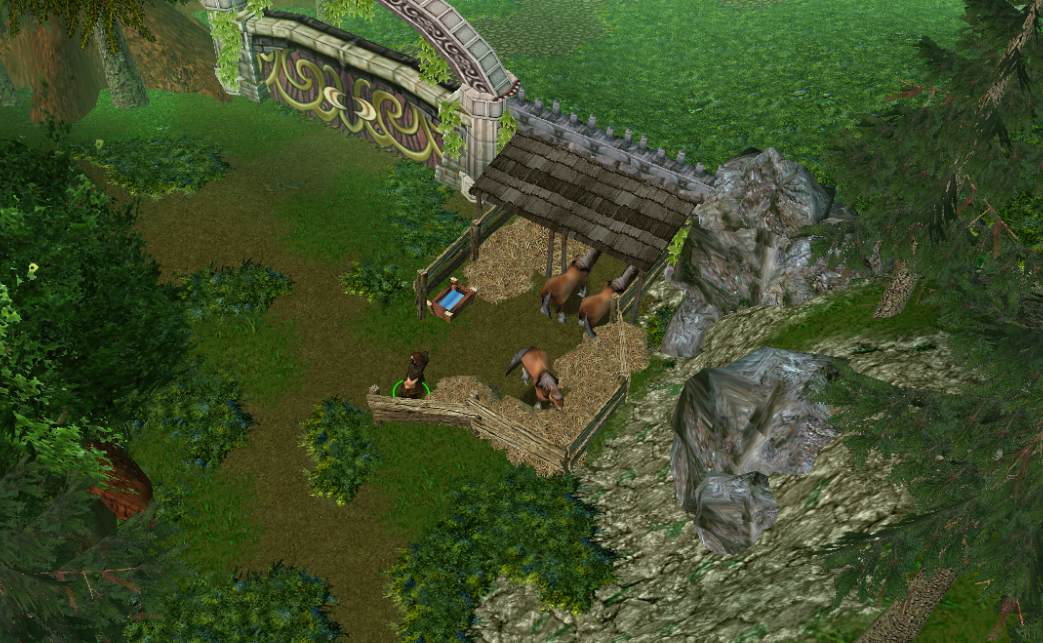 The stables are a new feature that allow our heroes to fast travel around the map. Talk to the stable master and you can travel to any stables in the