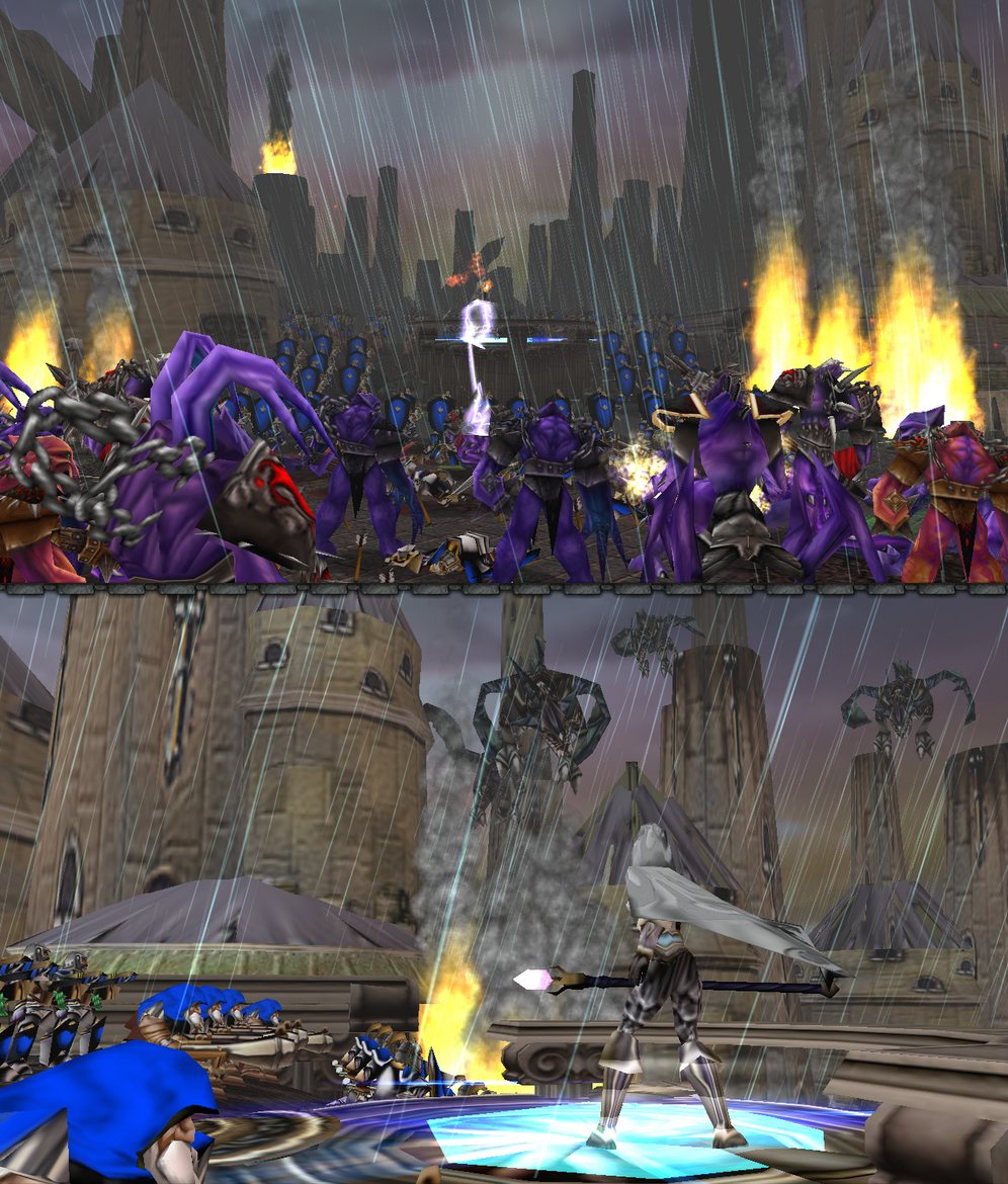 The streets of Dalaran

Heroic armies of Lordearon Frontier battle daily against forces of Chaos for domination in Dalaran. Caliope leading army her