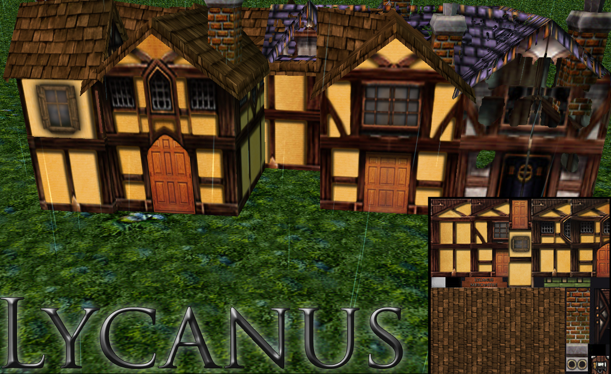 The Style of homes built by the Lycanus. I just made the texture look a lot better and depict it with a sort of fashion I relate the Lycanus to.
