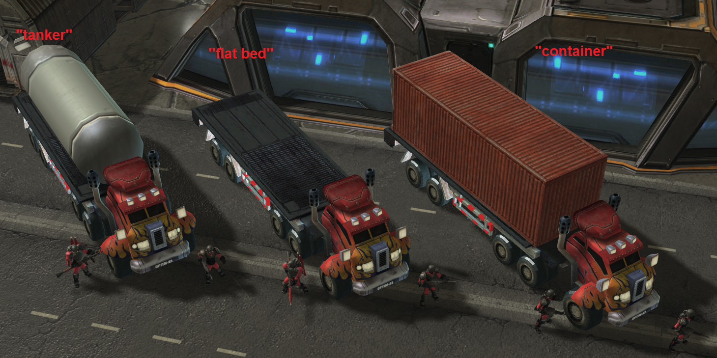 The Tankers, The Flat Beds, And The Containers