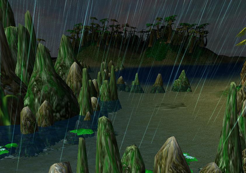 The terrain will be on a large island, where players will have to gather stuffs at the chests hidden around the map.