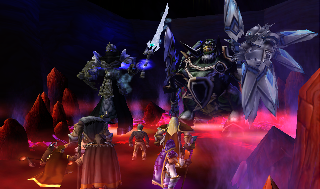 The three Optional super bosses in my game, Alpha, Omega and Tetra.
