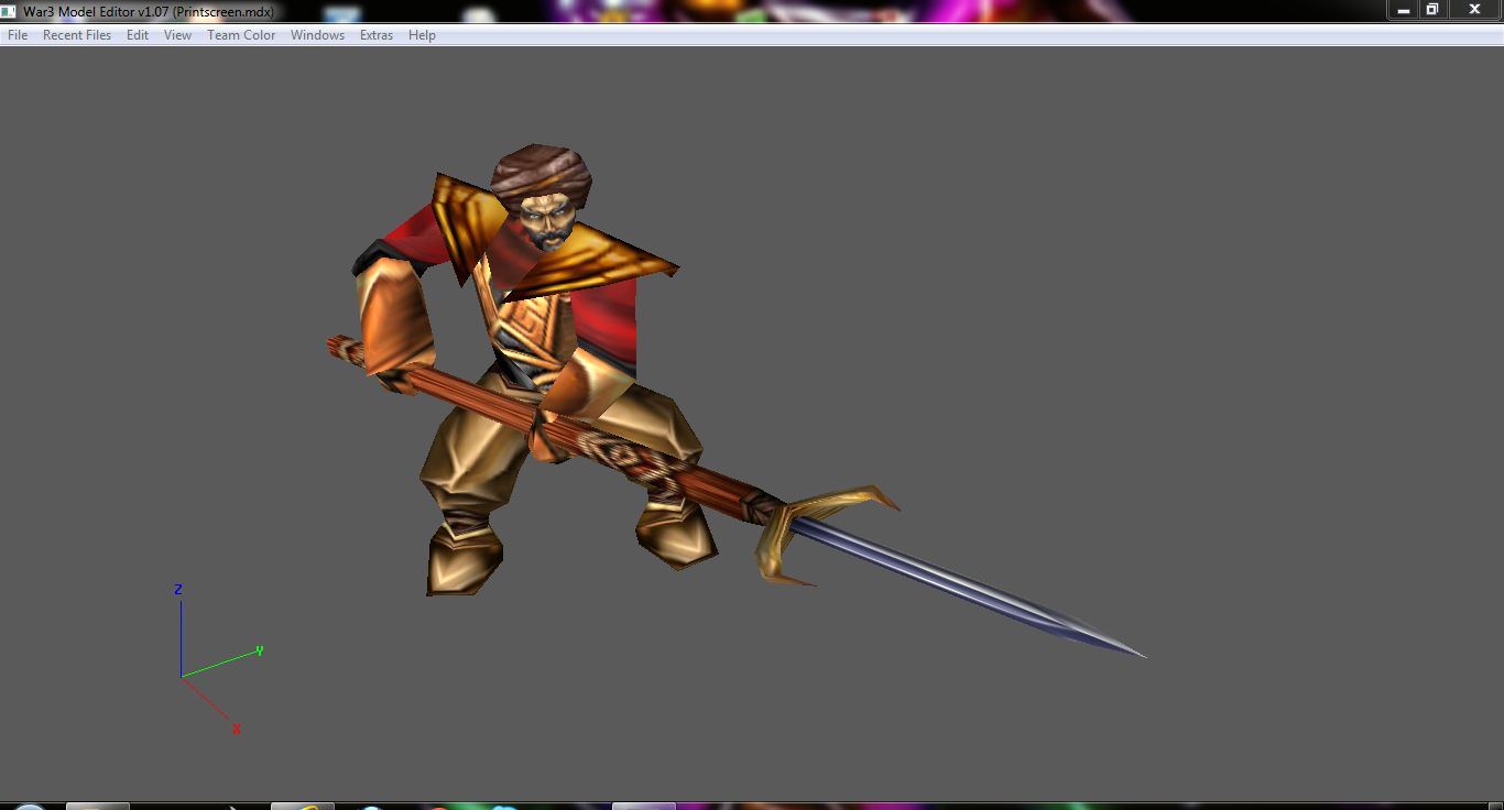 the unfinished version of my Haradrim Pikeman.