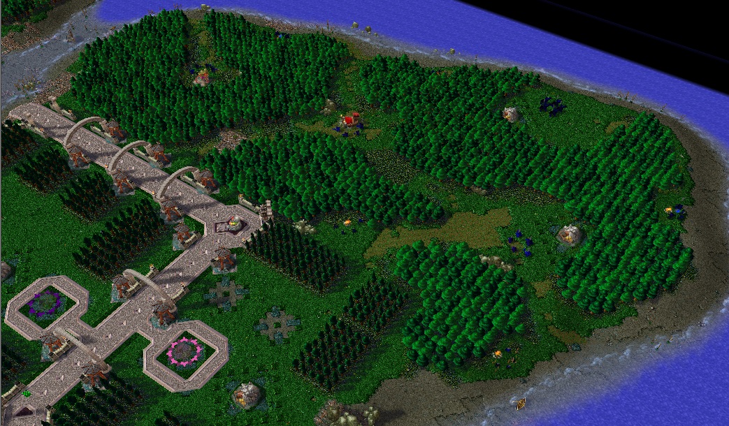 The virgin land of the island