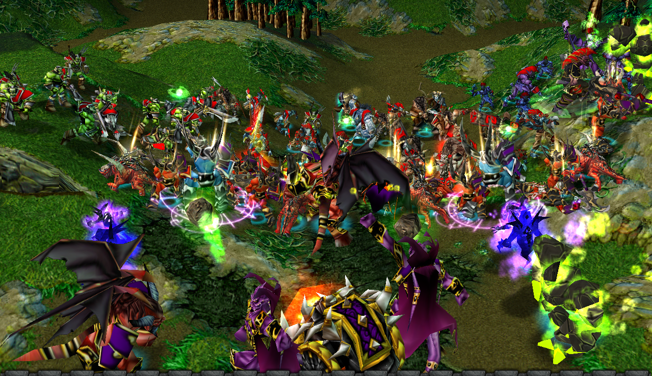 "The war rages"

Horde eager to have revenge attacked Burning Legion army. Caught by surprise demons were pushed back but with casualties.