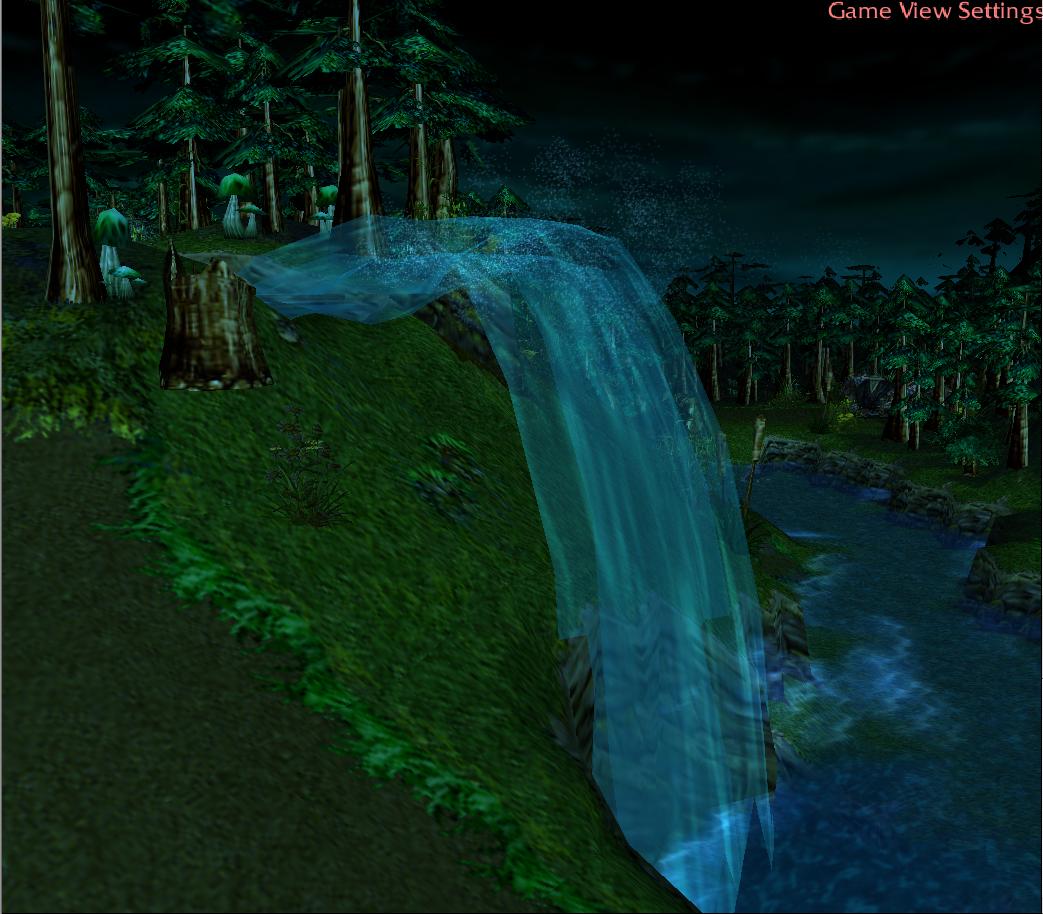 The water of the River Abnyes is rumored to be alive and to bless all nature to drink it but poison all with cruel intentions. The great waterfall is