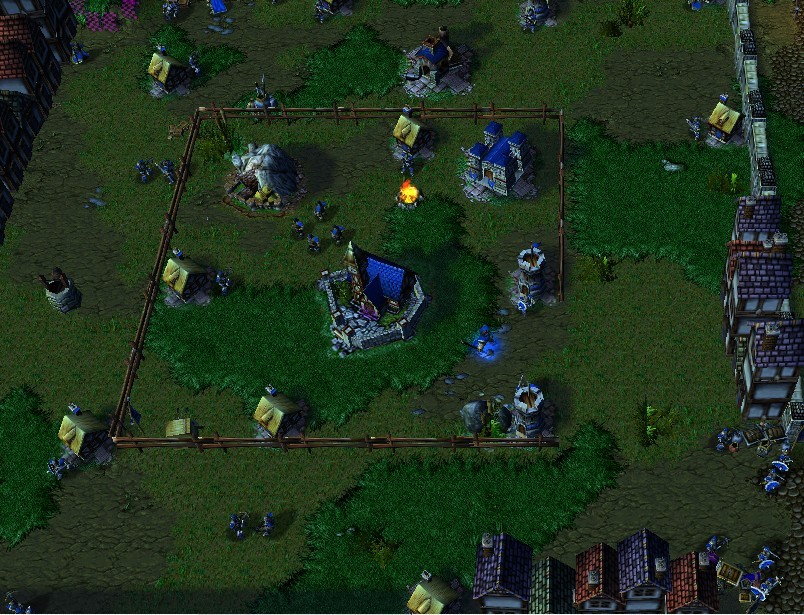 The whole human town.