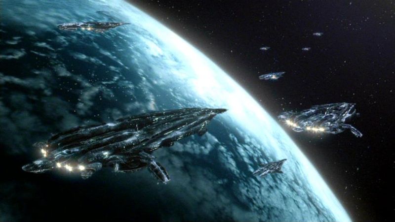 The Wraith Destroyers are a special type of ship. Not as strong as the Neptune class, but have traded hull strength for the ability to self repair. It