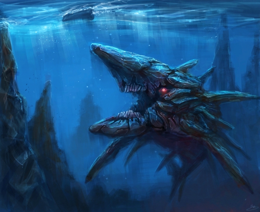 There is no telling what lurks underneath the water.N'zoth has a giant and terrifying advantage  - Gul'dan