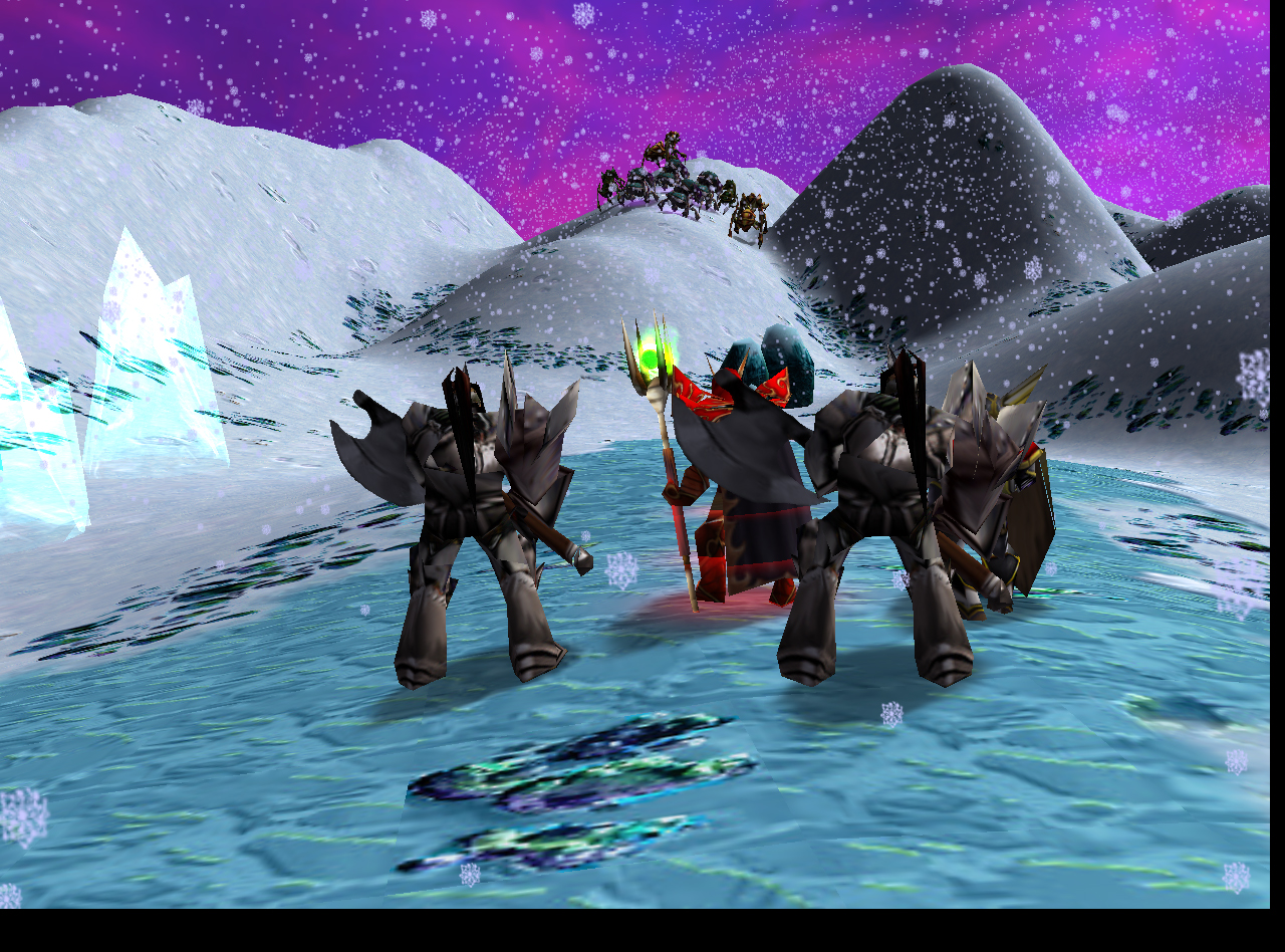 There were some Nerubians and Anub'ar champions seen at the southern parts of Carath'Deron, they look like to be Anub'araks remaining servants since A