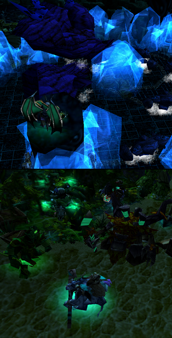 Therox the Ninth managed to fly into one of the broken pillars unseen by the ice elementals.

Therox: “He is surely powerful! I guess I have no chan