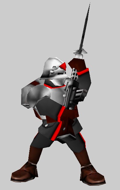 Third melee attack animation