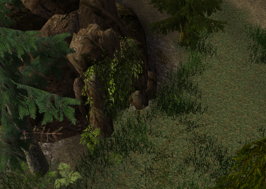 This cave can be easy to miss when it is covered by hanging leaves.